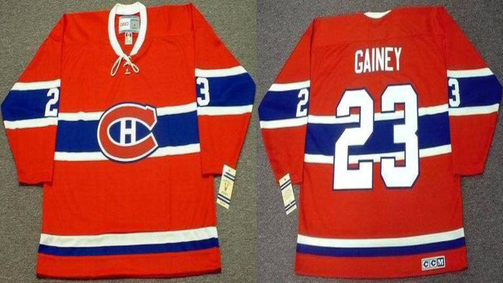 2019 Men Montreal Canadiens #23 Gainey Red CCM NHL jerseys